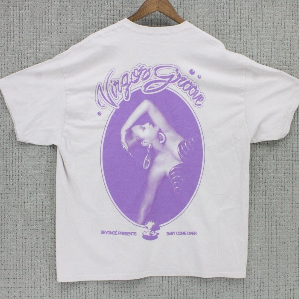 NWOT Beyonce T- Shirt Light Gray Virgo Groove Renaissance World Tour Merch